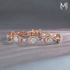 Light weight real diamond bracelet