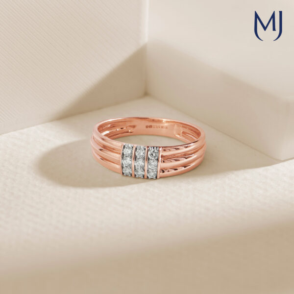 Light weight real diamond ring