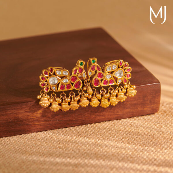 Antique Bridal Long Gold Ring (22K) Design