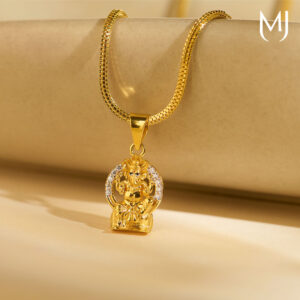 Light weight gold pendant