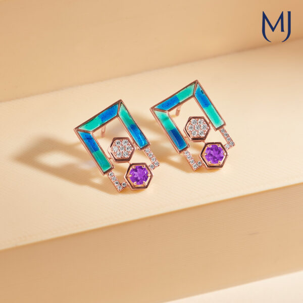 Real diamond earrings