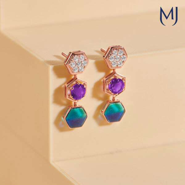 Real diamond earrings