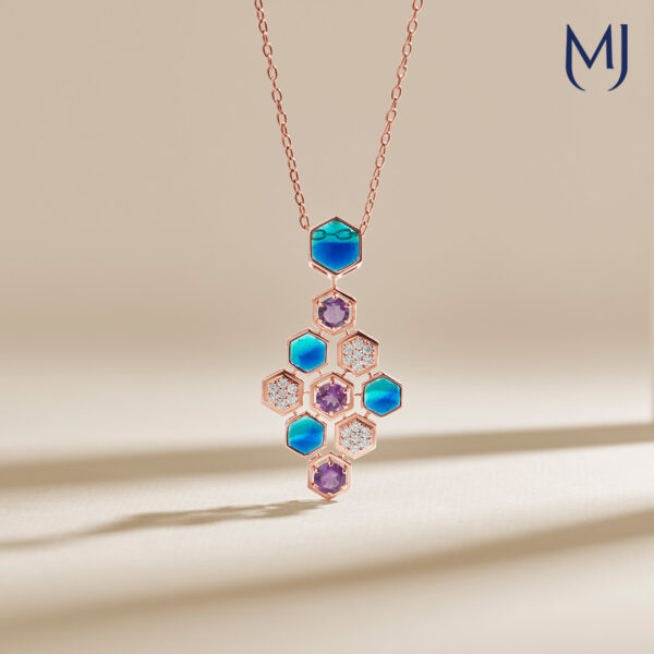 Light weight light weight real diamond pendant