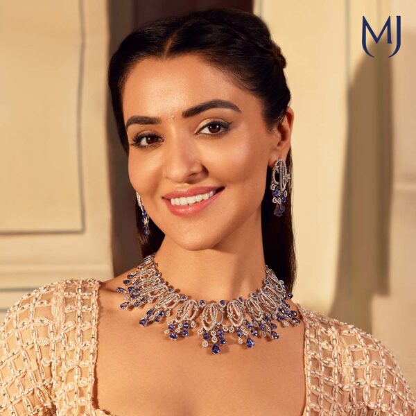 Real diamond necklace set