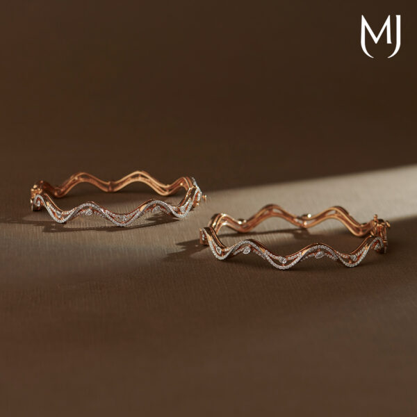 Real diamond bangles