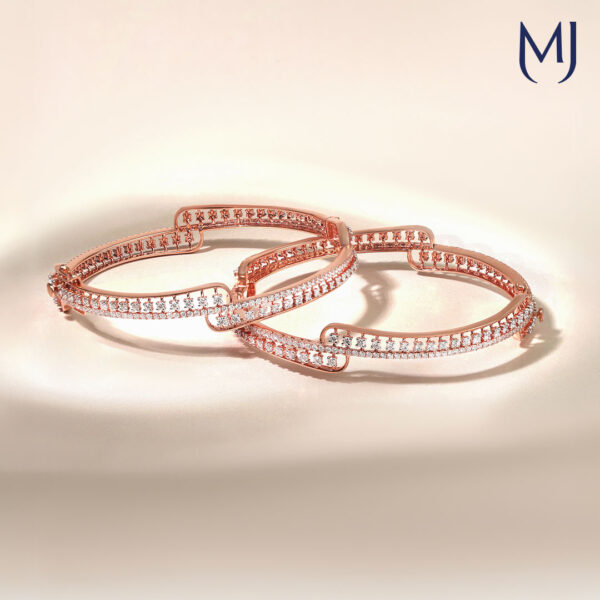 Real diamond bangles