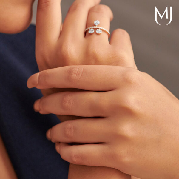 Light weight real diamond ring