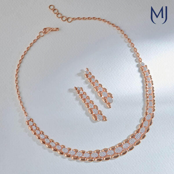 Real diamond necklace set