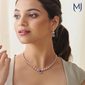 Diamond necklace set