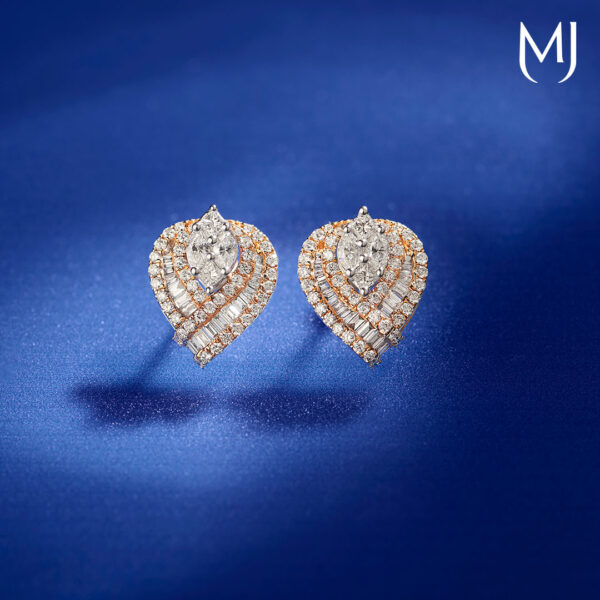Light weight real diamond earrings