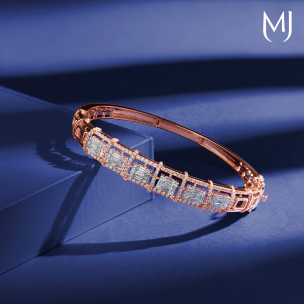 Light weight real diamond bracelet