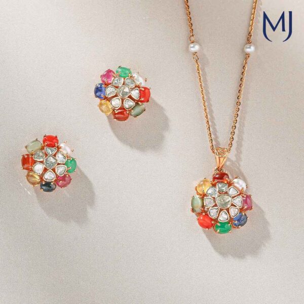 Polki pendant set