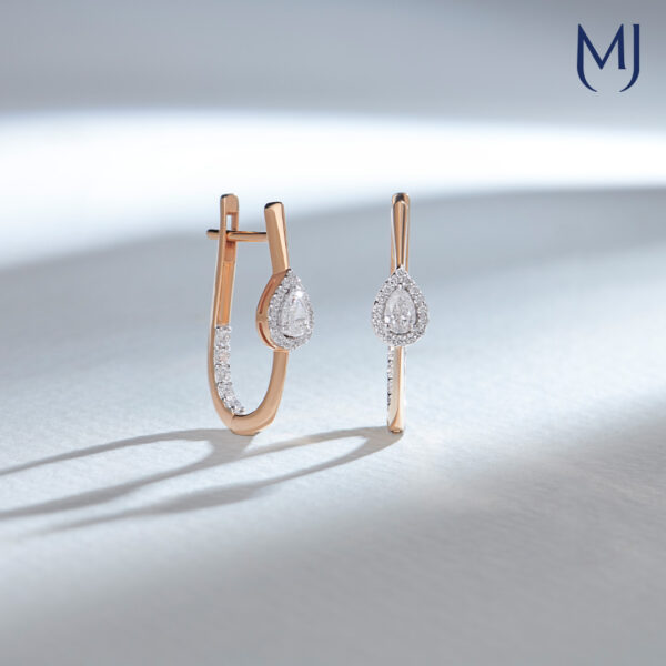 Light weight real diamond earrings