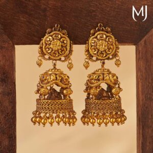 Antique Heavy Bridal Earrings (22K)