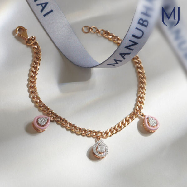 Light weight real diamond bracelet