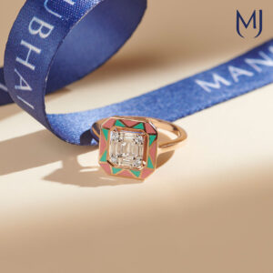 Light weight real diamond ring