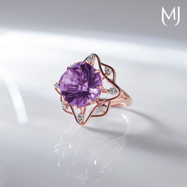 Light weight real diamond ring