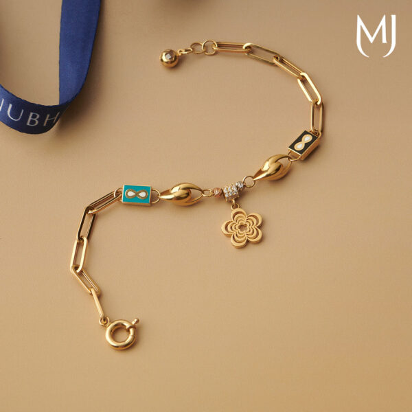 Light weight gold bracelet