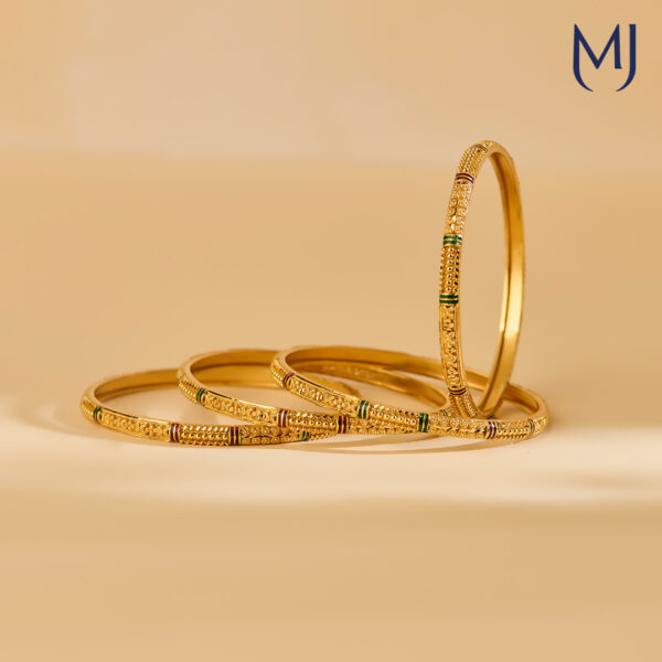 Gold handmade bangle