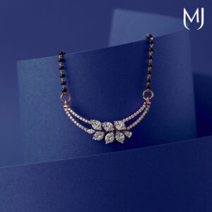 Light weight real diamond mangalsutra