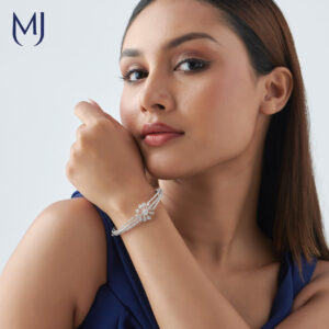 Light weight real diamond bracelet