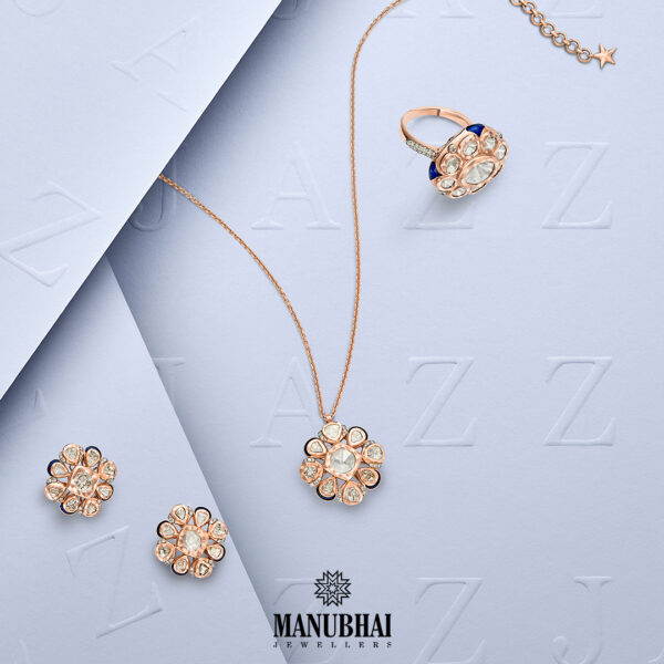 Polki pendant set