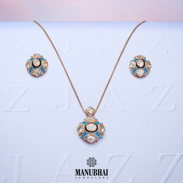 Polki pendant set