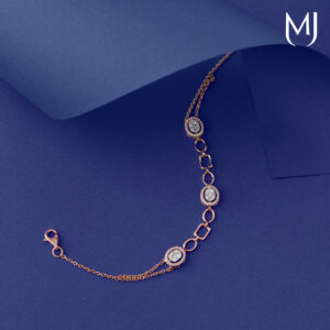 Light weight real diamond bracelet