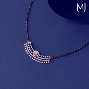 Light weight real diamond mangalsutra