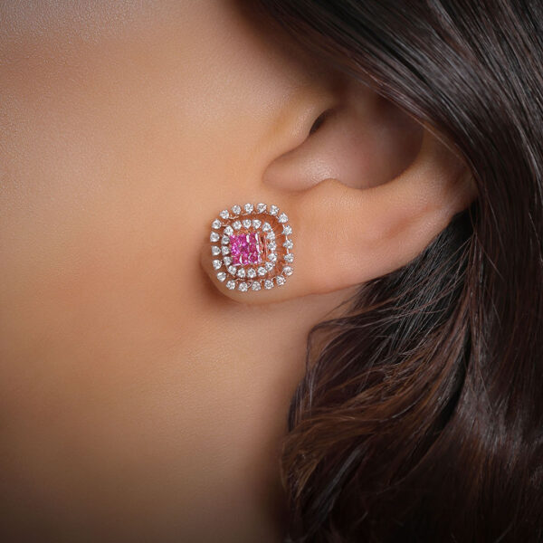 Real diamond earrings
