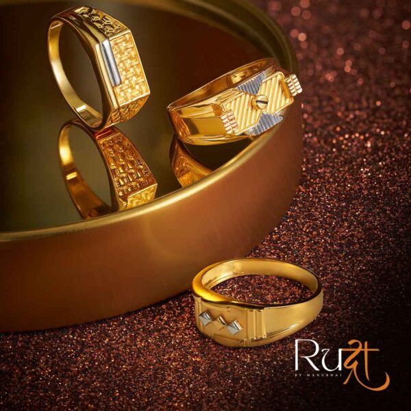 Light weight gold ring