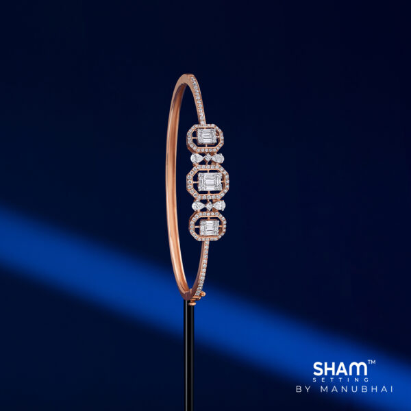 Real diamond bangle