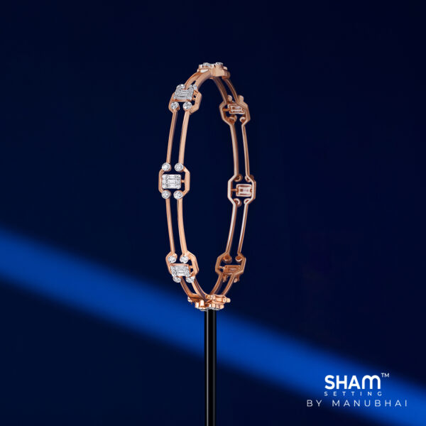 Real diamond bangle
