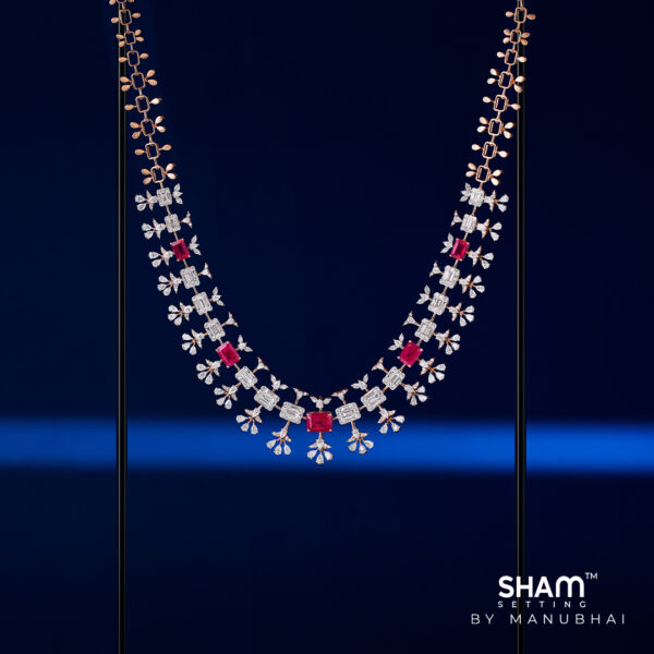 Diamond necklace set