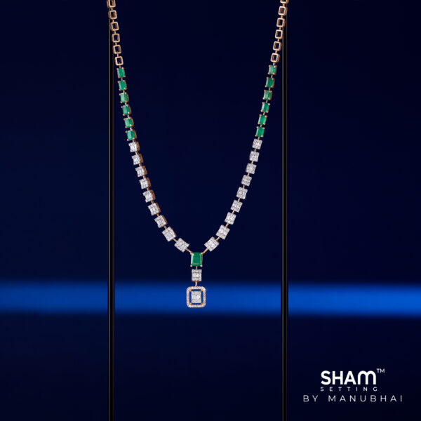 Diamond necklace set