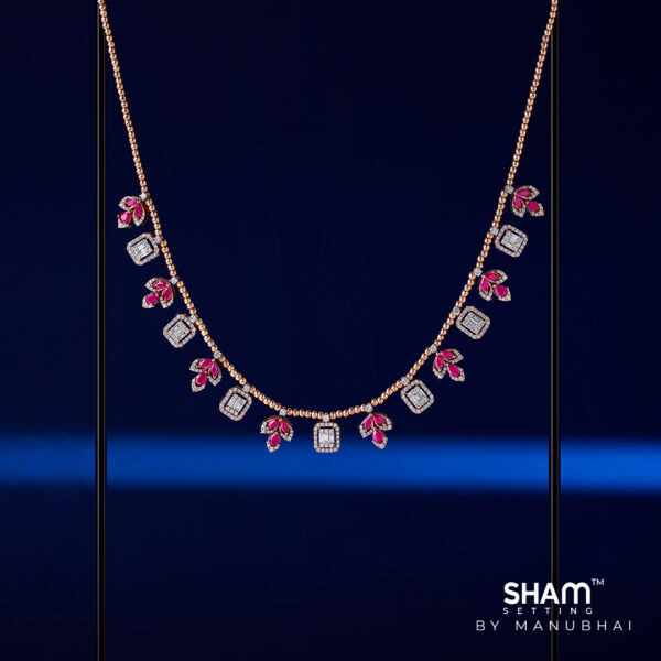 Diamond necklace set