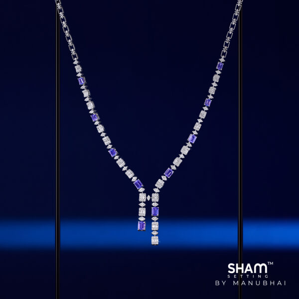Diamond necklace set