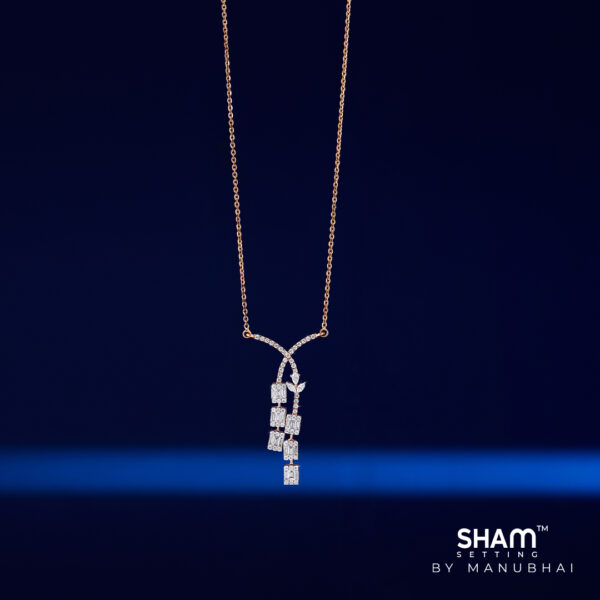 Diamond necklace set
