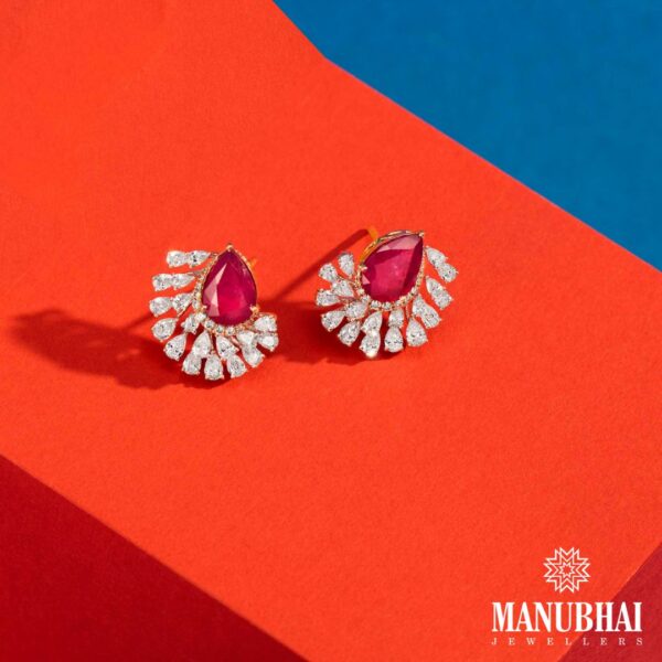 Real diamond earrings