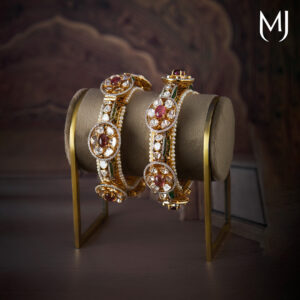 14 kt vasanti polki bangles