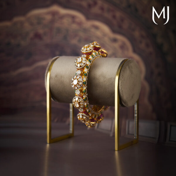 14 kt padmika polki bangles