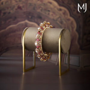 14 kt florin polki bangles