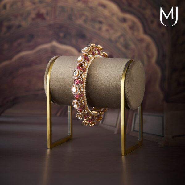 14 kt florin polki bangles