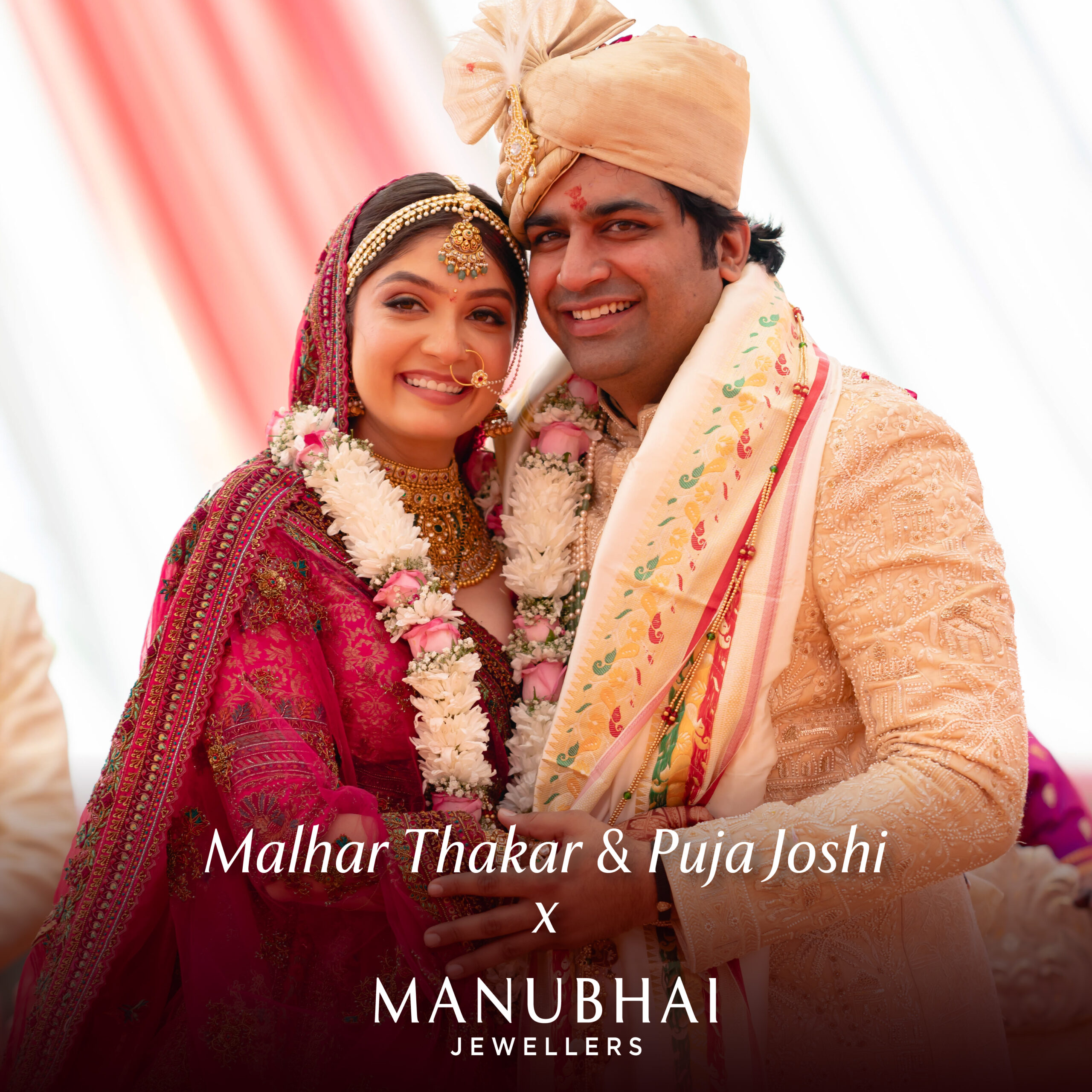Manubhai jewellers | malhar thakkar & puja joshi choose manubhai jewellers for their wedding