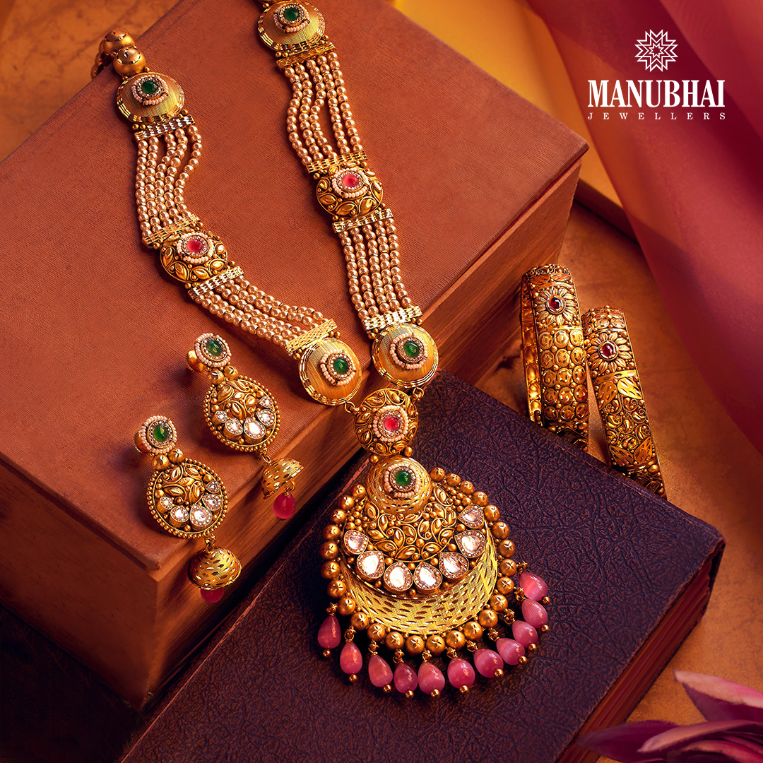 Manubhai jewellers | navratri delights: a special jewellery collection for festive glamour