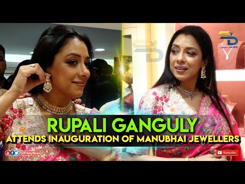 Manubhai jewellers | scintillating rupali ganguly inaugurates manubhai jewellers’ – thane store