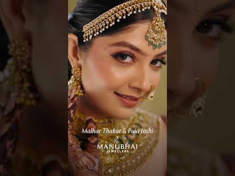 Manubhai jewellers | malhar thakkar & puja joshi choose manubhai jewellers for their wedding