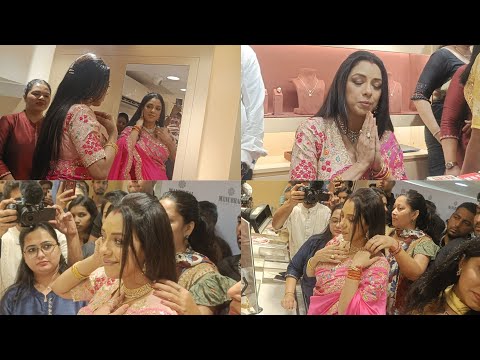 Manubhai jewellers | scintillating rupali ganguly inaugurates manubhai jewellers’ – thane store