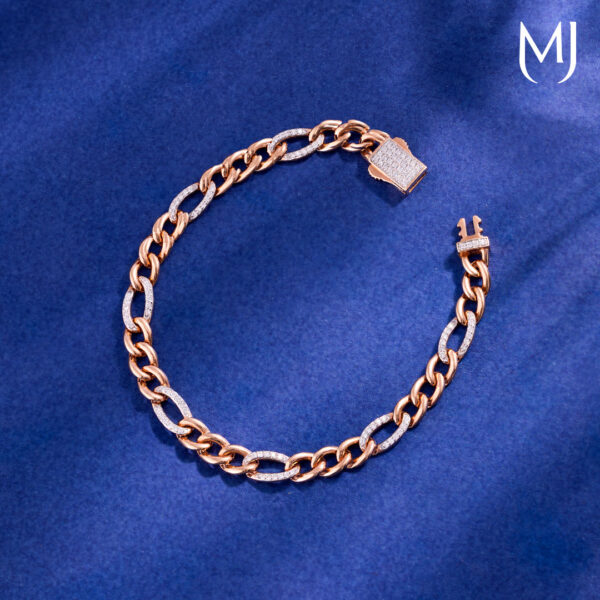 Light weight real diamond bracelet