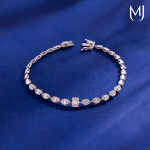 Light weight real diamond bracelet